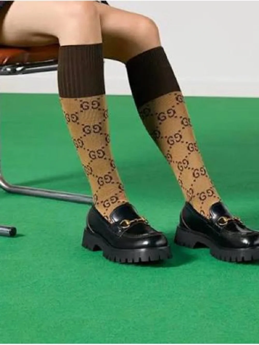 Gucci Women Lug Sole Loafer with Horsebit